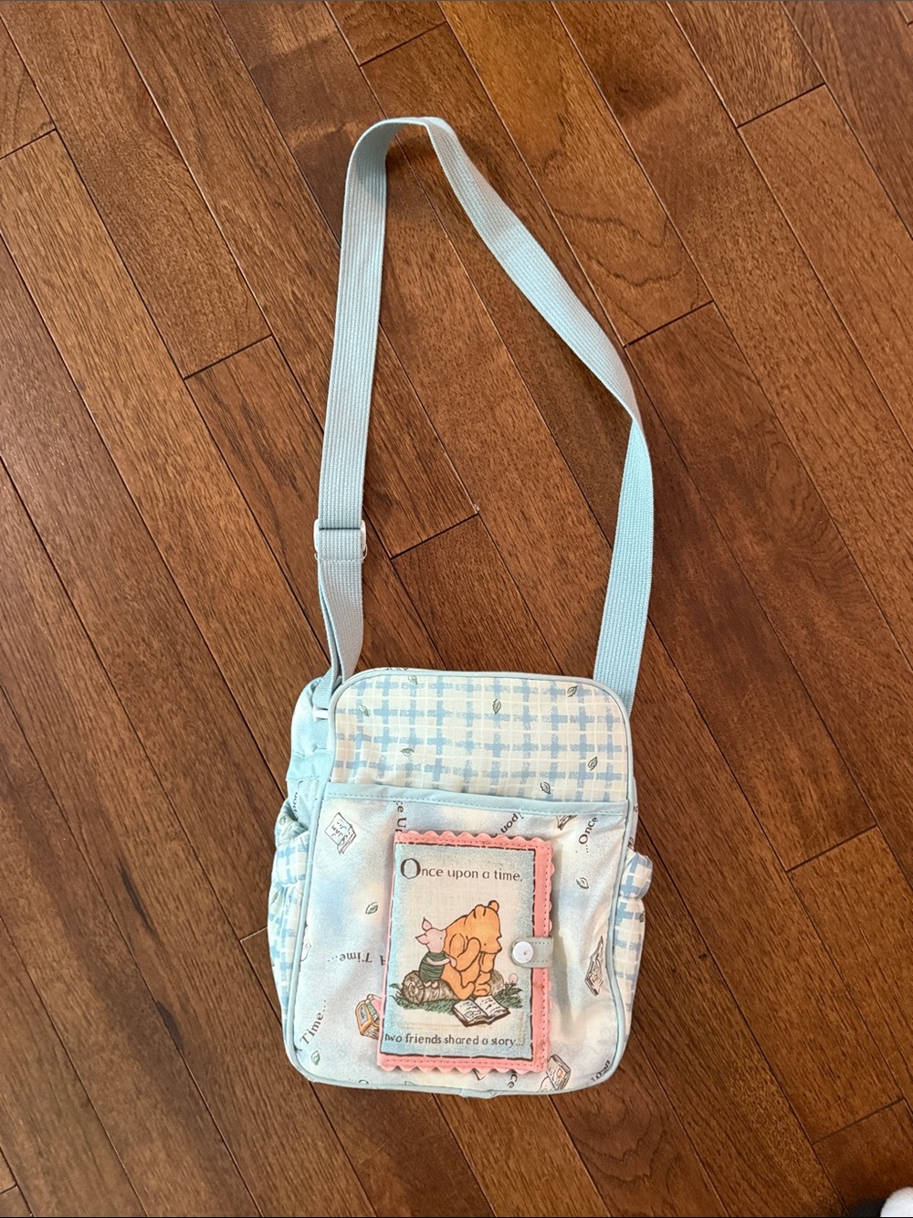 Winnie the Pooh Light Blue Crossbody Bag